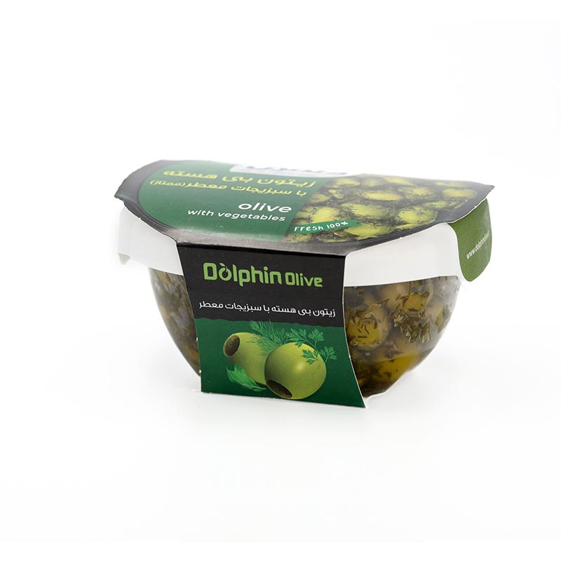 زیتون با سبزیجات قایقی کوچک ممتاز