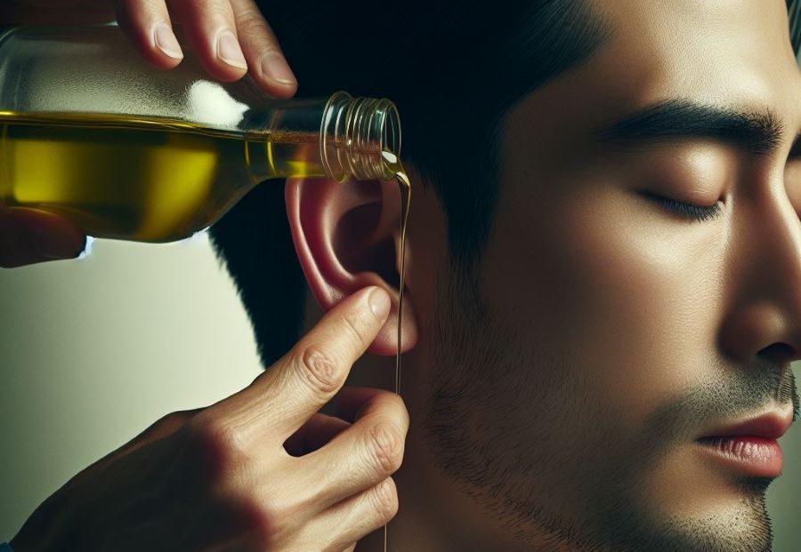 روغن زیتون برای جرم گوش