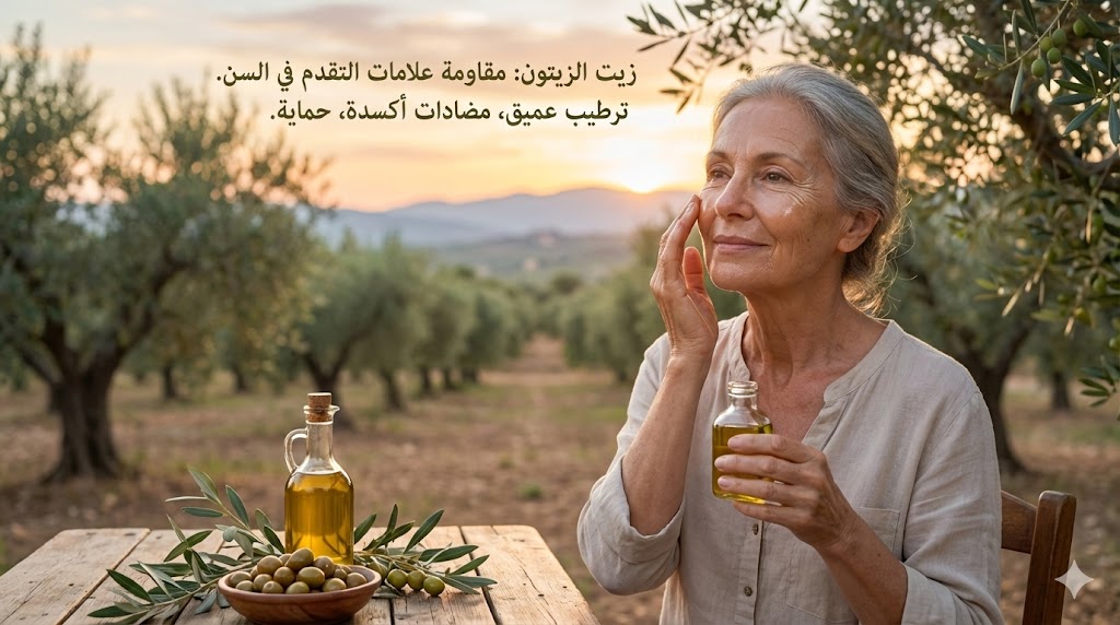 زيت الزيتون ومقاومة علامات التقدم في السن